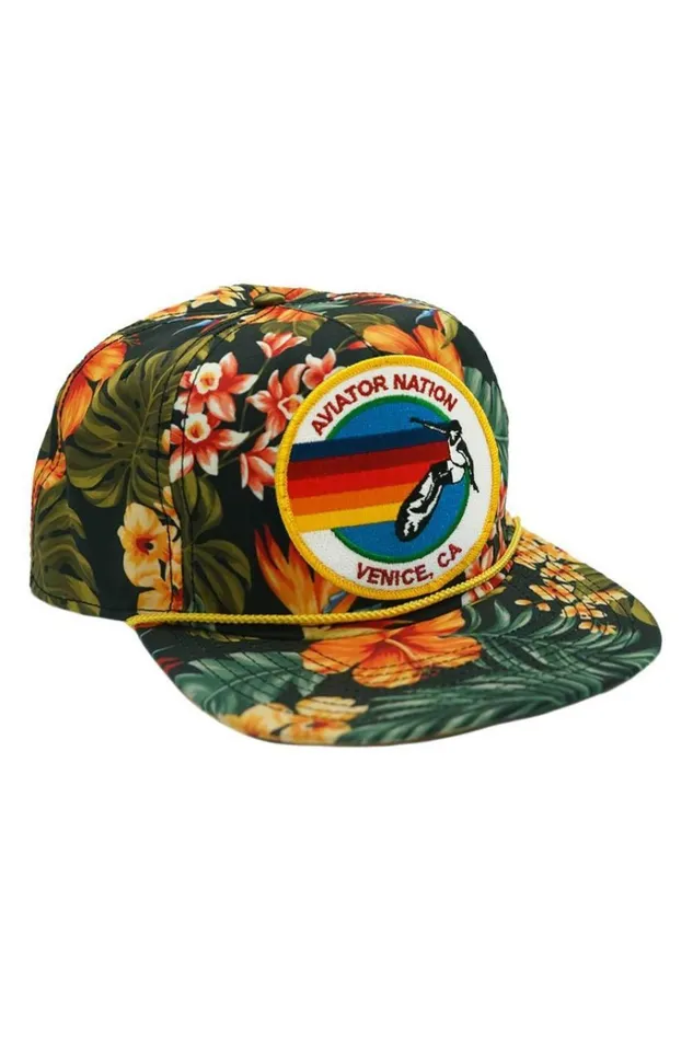 Women Trucker Hats Aviator Nation SIGNATURE VENICE VINTAGE SAFARI TWILL LOWRISE TRUCKER