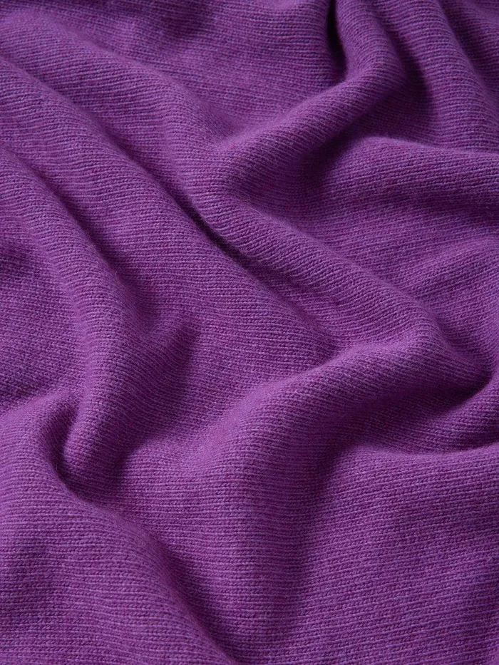 Women Wool Cashmere Blend Drape Poncho Purple Jigsaw Ponchos and Scarves