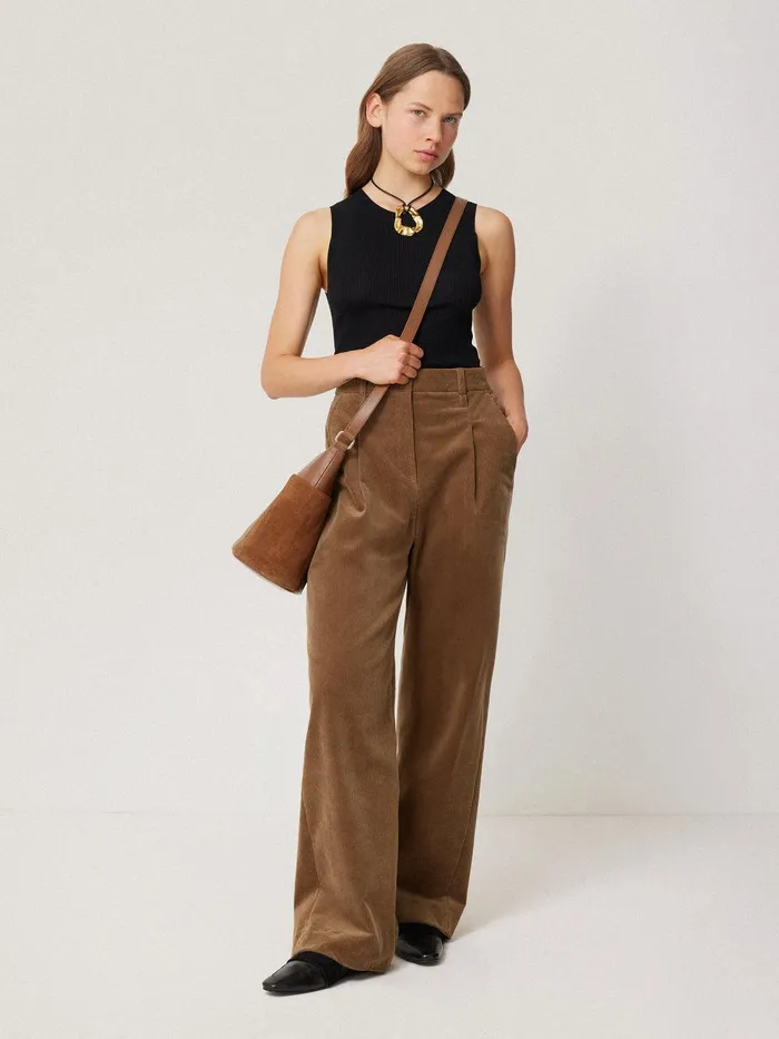 Women York Slouchy Bucket Bag Tan Jigsaw Leather