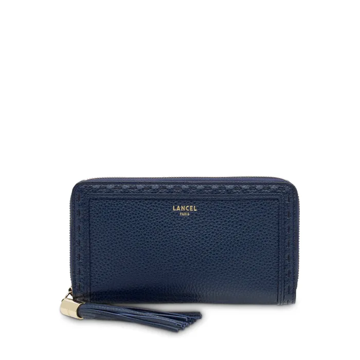 Zipped Continental Wallet Petrol Women Lancel Wallet