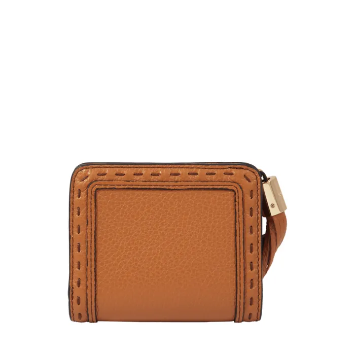 Zipped Medium Compact Wallet Camel Women Lancel Wallet
