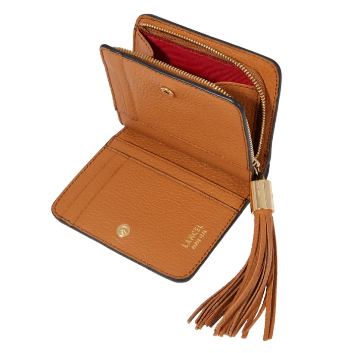 Zipped Medium Compact Wallet Camel Women Lancel Wallet