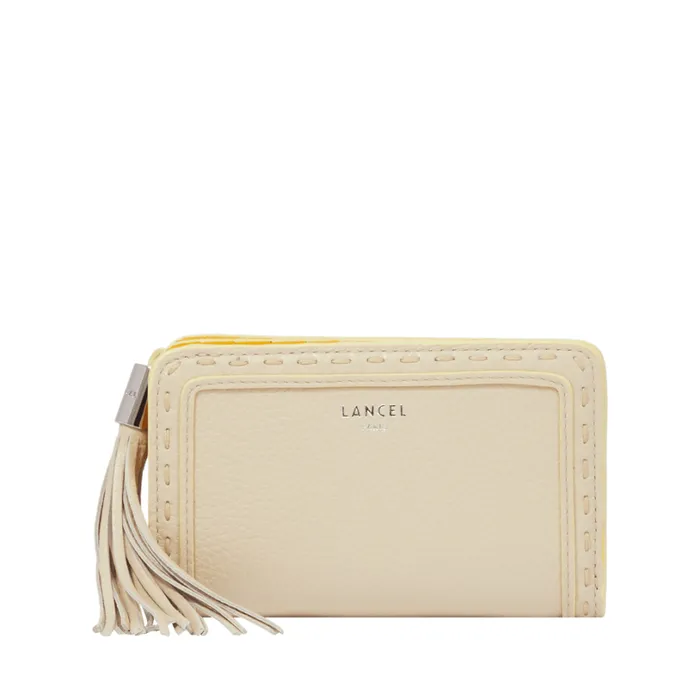 Zipped Rectangular Compact Wallet Multico Dune Women Lancel Wallet