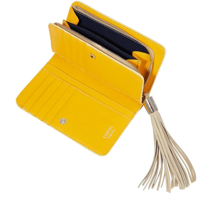 Zipped Rectangular Compact Wallet Multico Dune Women Lancel Wallet Zipped Rectangular Compact Wallet Multico Dune Women Lancel Wallet